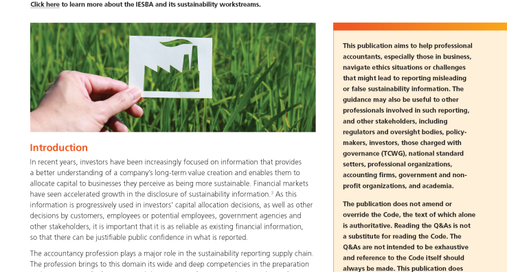 The State of Play in Reporting and Assurance of Sustainability