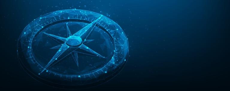blue compass